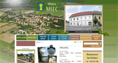 Desktop Screenshot of obecmsec.cz