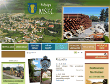 Tablet Screenshot of obecmsec.cz